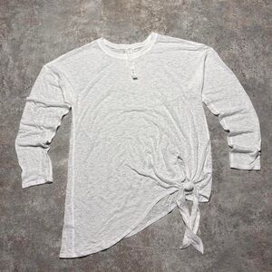 Elegant White Long Sleeve Women's Top